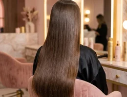 نتیجه کراتین مو و موهای صاف و درخشان