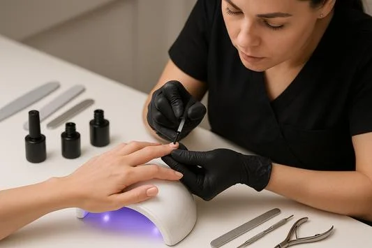 خدمات مانیکور و ژلیش ناخن در آرایشگاه زنانه
